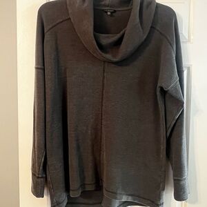 Lucky Brand Gray Cowl Neck Sweater